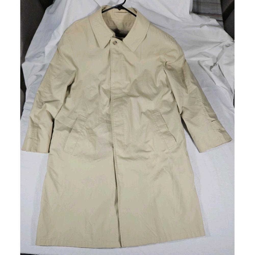Newport Harbor Mens 44 Regular Trench Coat With‎ Removable Liner Tan